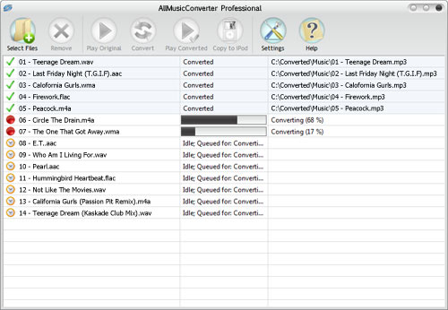 AllMusicConverter screenshot convert audio